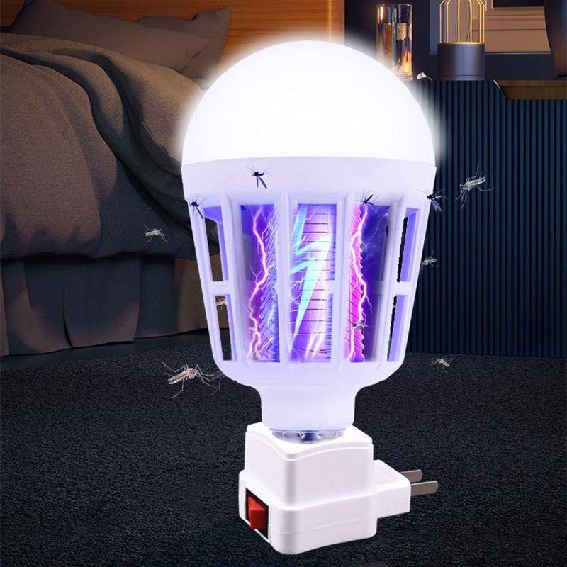 2-in-1 LED Mosquito Trap Bulb – Light the Room, Help Trap Flying Bugs