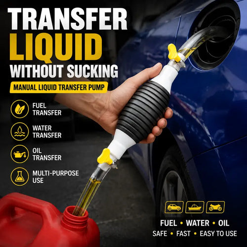 ⛽Manual Siphon Pump Kit with 119.1 Inch Hose