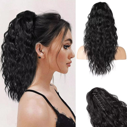 Instant Glam Curly Claw Clip Ponytail Extension|Add Gorgeous Volume & Length In Seconds