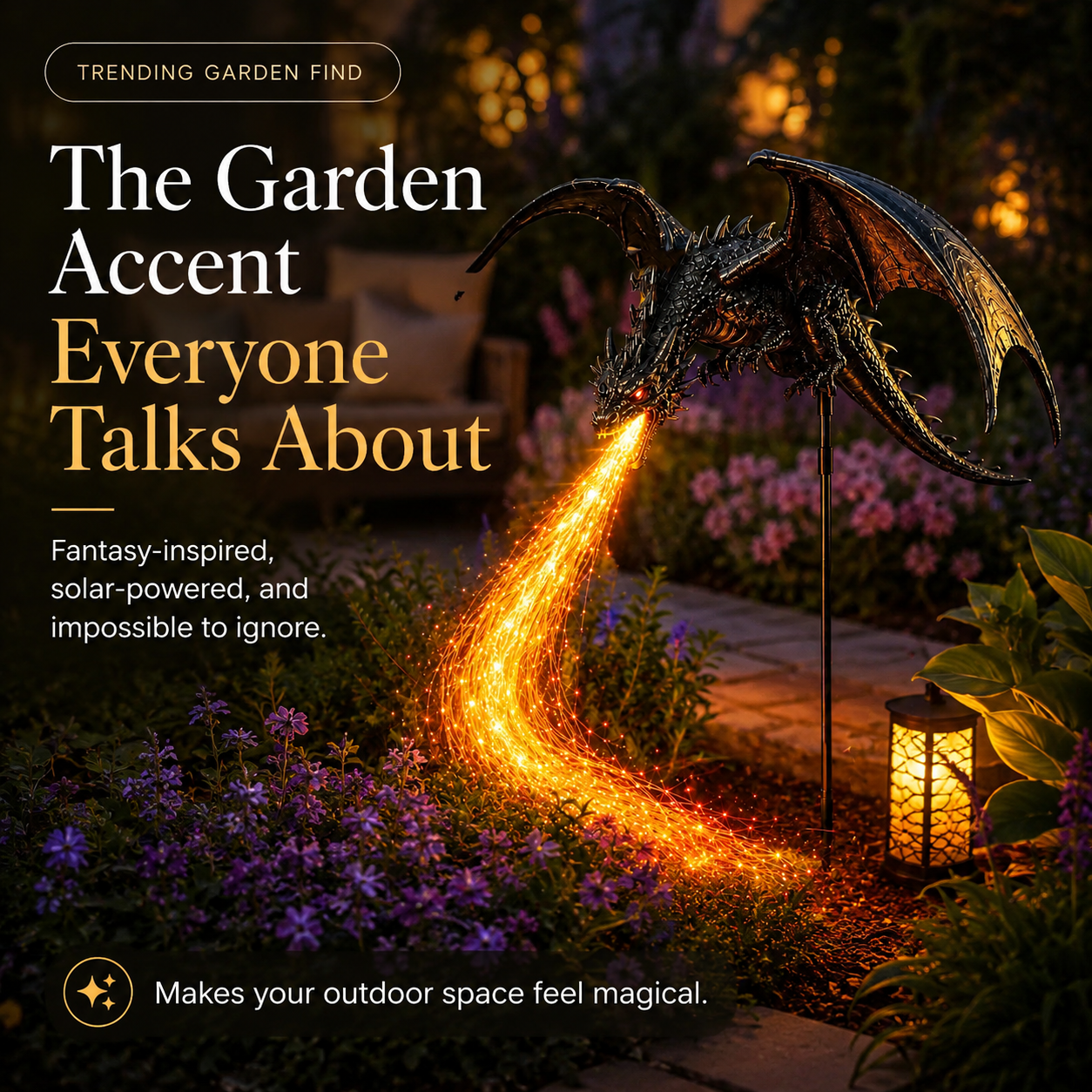🐉Solar Dragon Fire Garden Light-Your Garden Breathing Fire After Dark
