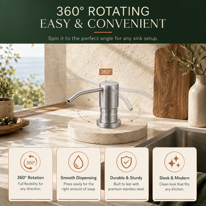 🧼 No-Refill Sink Soap Dispenser Kit – Connect Directly to a Large Soap Bottle