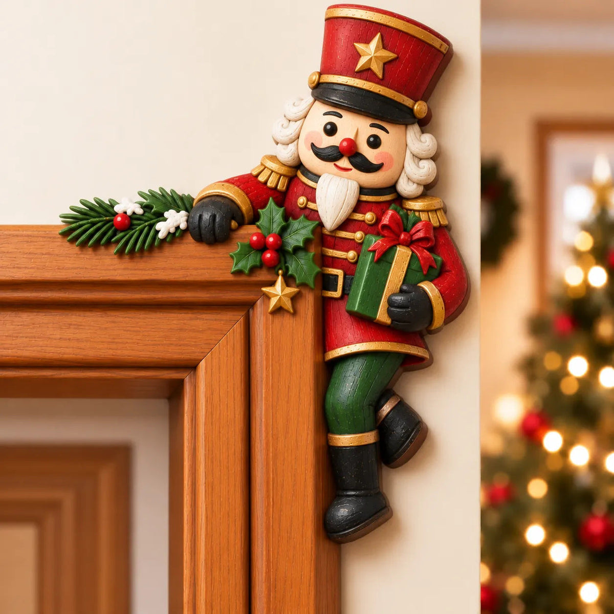 🎅Christmas Peekaboo Door Decor – A Little Holiday Surprise Around Every Corner