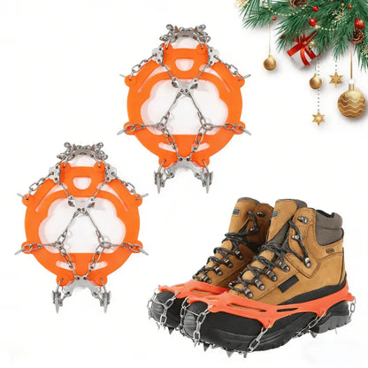 8-Spike Ice Cleats for Shoes & Boots – Slip-On Winter Traction Grips ❄️