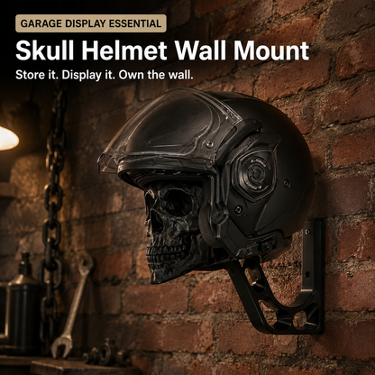 🏍️Skull Motorcycle Helmet Wall Mount