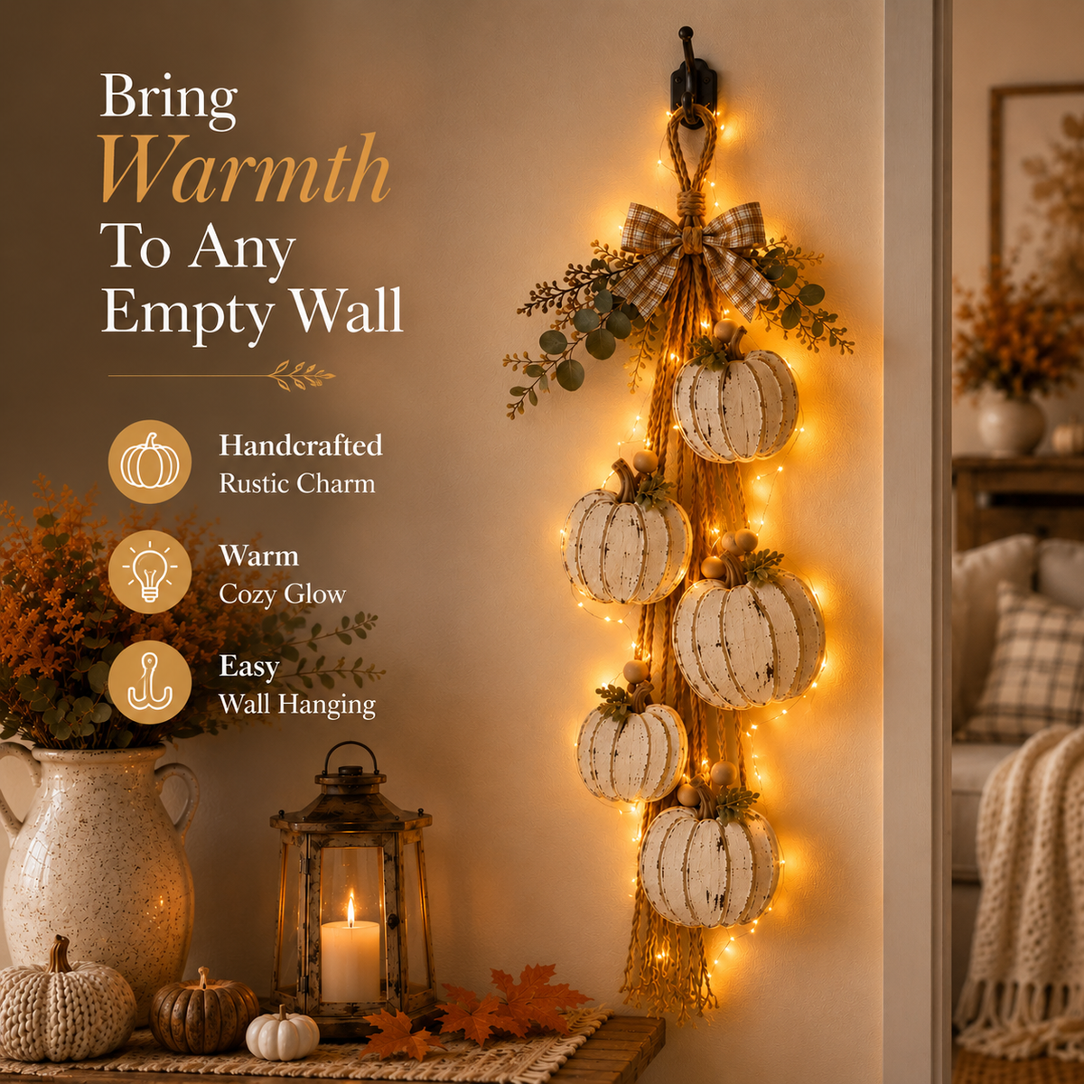 🔥🎃 Hanging Pumbkin Wall Decor
