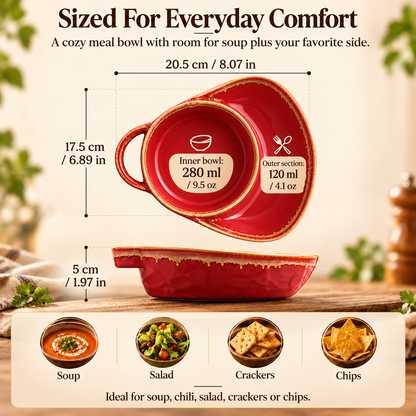 ✨Handmade Soup & Sandwich Bowl Set / Cozy Meals🥣