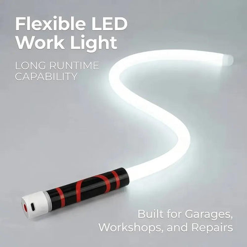 Bendable LED Flashlight Stick – 27' Flexible Rechargeable Waterproof LED Work Light, High Lumen Hands-Free Inspection Light for Car Repair, Under Hood, Garage, Mechanic, DIY, Party, Camping & Emergency Roadside