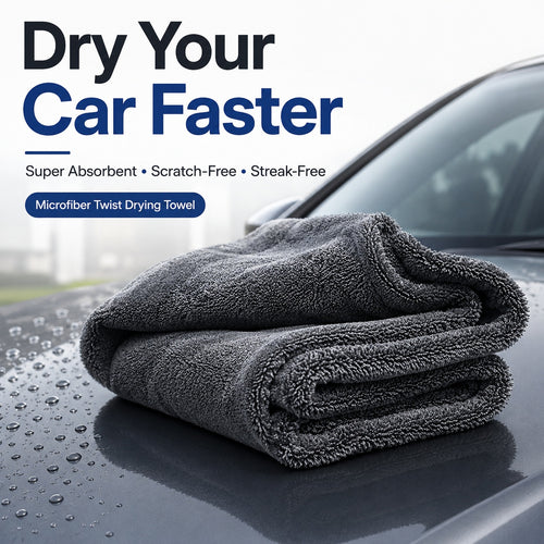 💧 Super Absorbent Microfiber Car Drying Towel – Streak-Free & Scratch-Free
