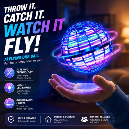 Flying Orb Ball – The Magic LED Boomerang Toy Everyone Loves