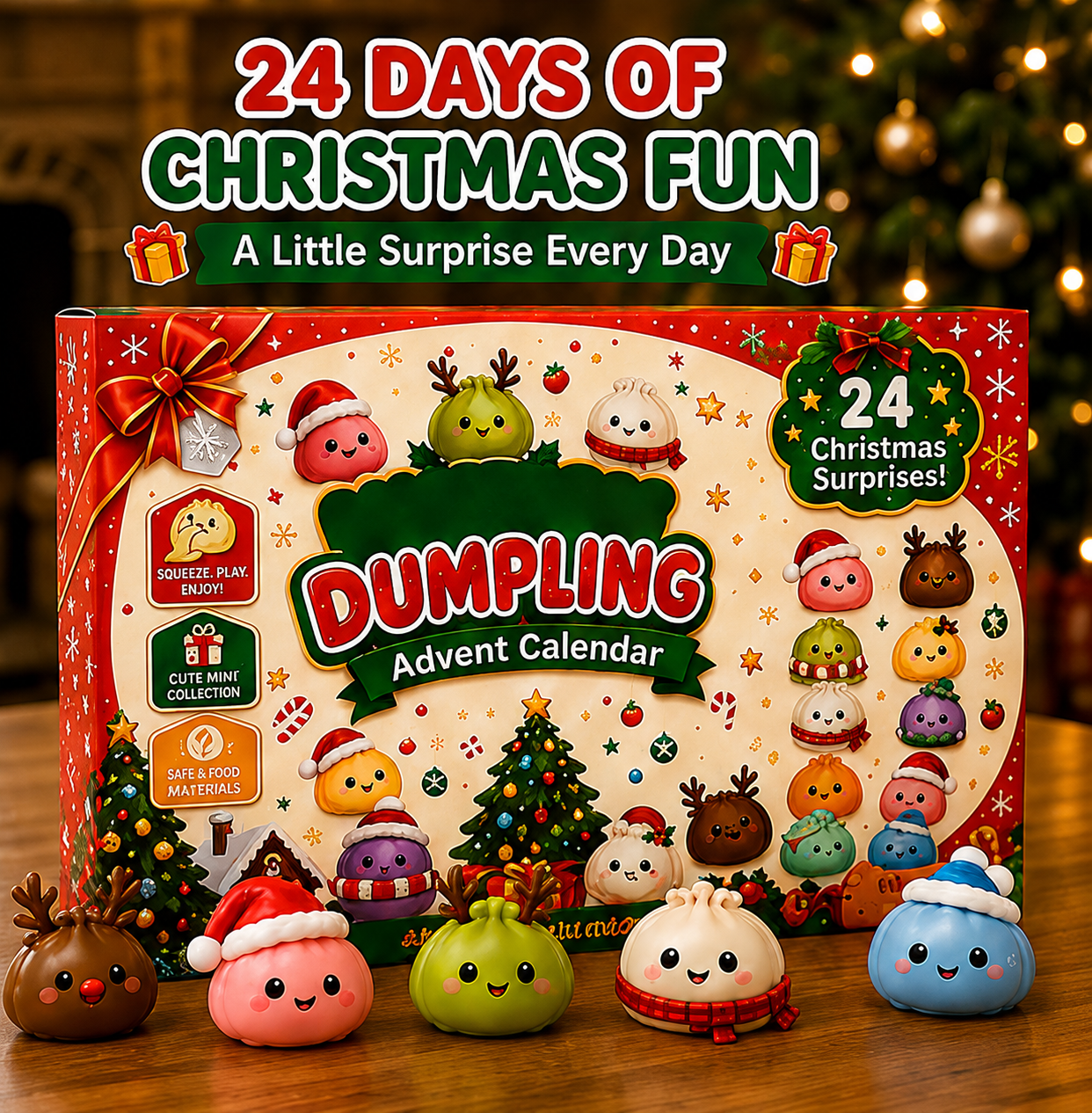 🎄24-Day Squishy Christmas Advent Calendar | 24 Daily Surprises for Kids