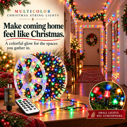 900-LED 295ft Fairy Christmas Light String - 8 Modes, Timer, Remote Contro