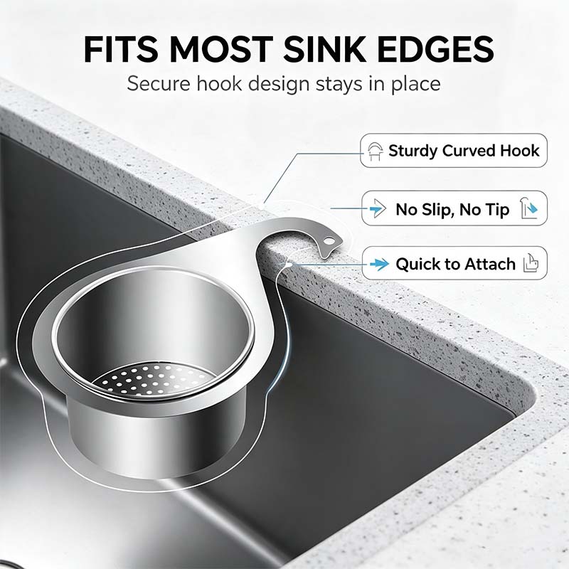 🦢💧Stainless Steel Swan Sink Strainer Basket