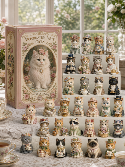 Advent Calendar 2026 Cat Advent Calendar Gift for Adults Friends Cat Owners and Lovers Christmas Holiday Countdown Gift 24 Designs Cats Charm Christmas Tree Ornament