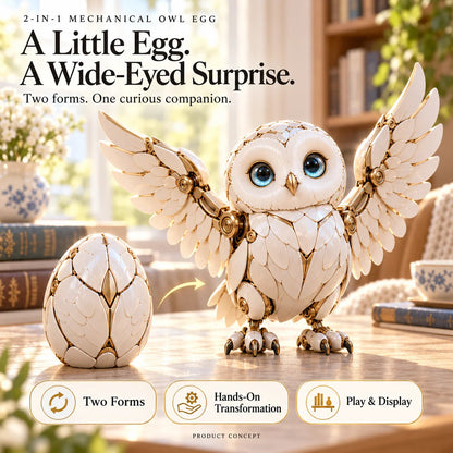 🦉2-in-1 Transforming Mechanical Owl Egg -A Mystery Egg,A Remarkable Owl Reveal