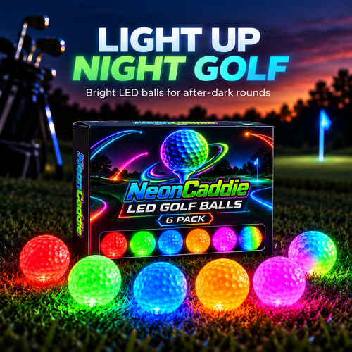 ✨ Impact-Activated LED Golf Balls – Light Up Your Evening Round