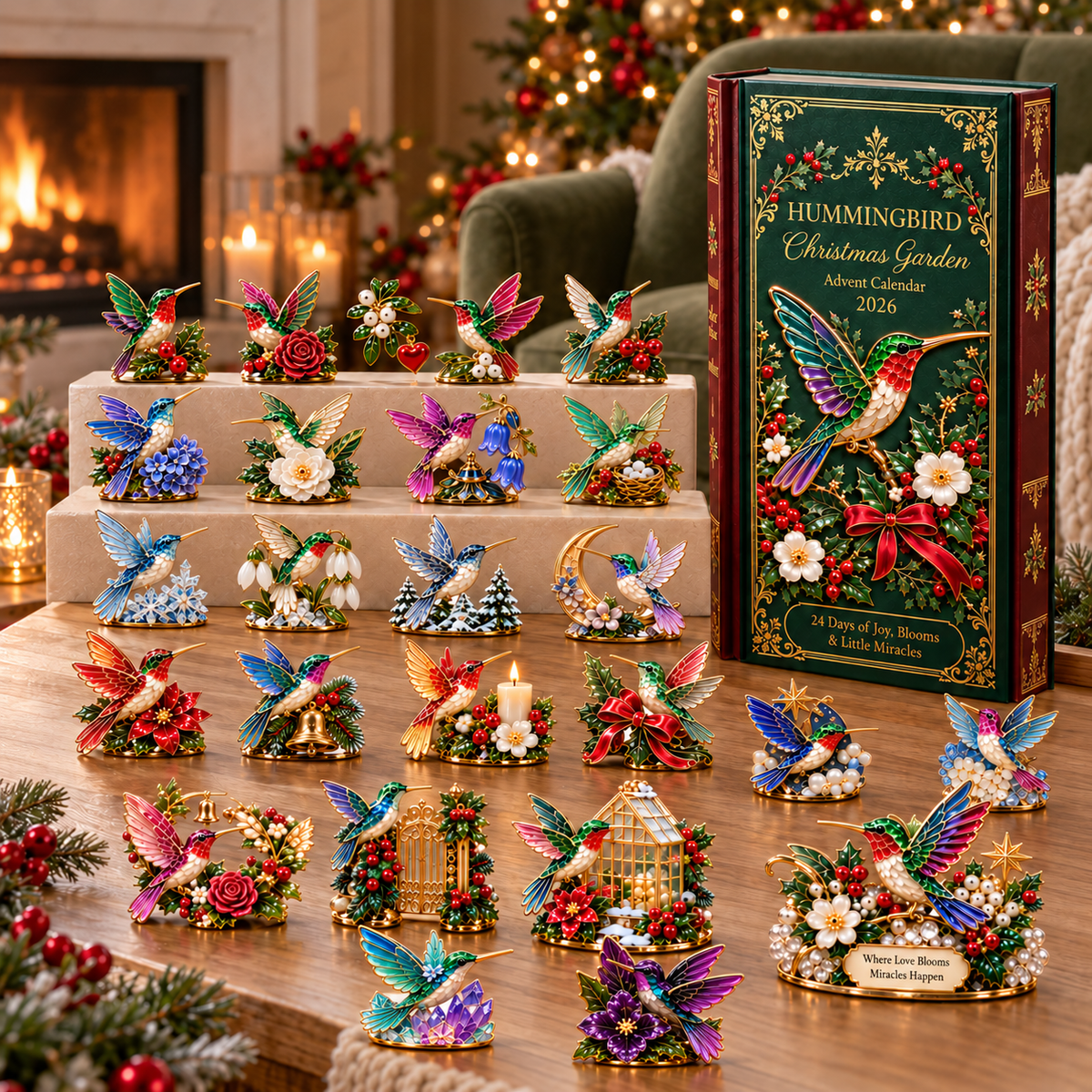 24 Days of Joy in Bloom — Hummingbird Christmas Garden Advent Calendar 2026