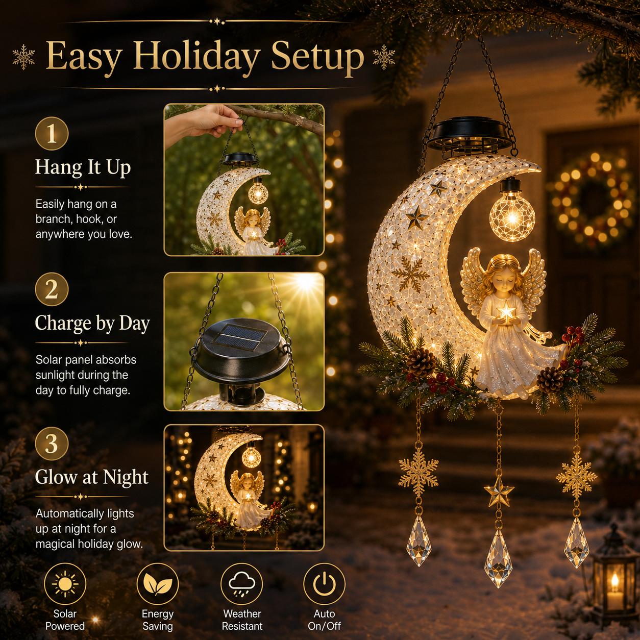 🔥Hot Sale 49% OFF👼 Christmas Angel Moon Light