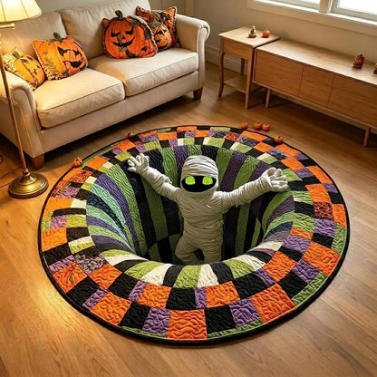 🔥3D Skeleton Vortex Halloween Rug