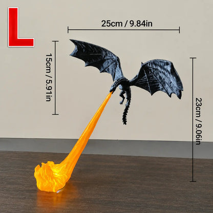 🔥 HOT SALE 🐉3D Fire-Breathing Dragon LED Display – Fantasy Bookshelf Decor with Glowing Flame