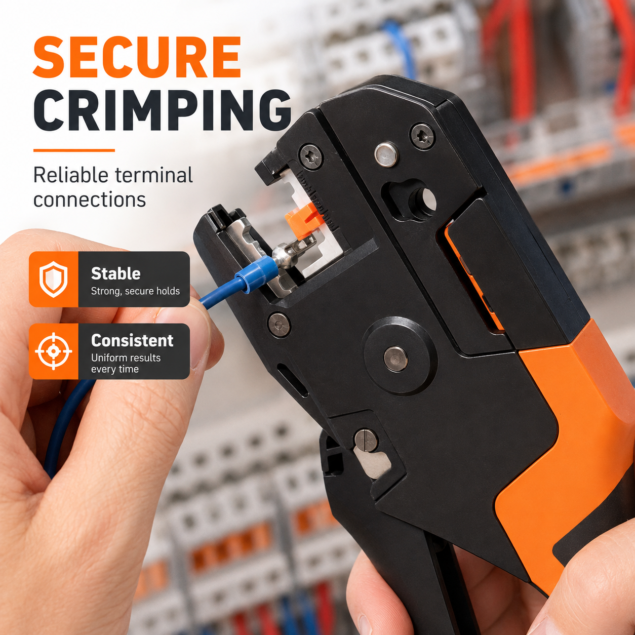 🔧 3-in-1 Automatic Wire Stripper, Cutter & Crimper – Self-Adjusting Wire Prep Tool