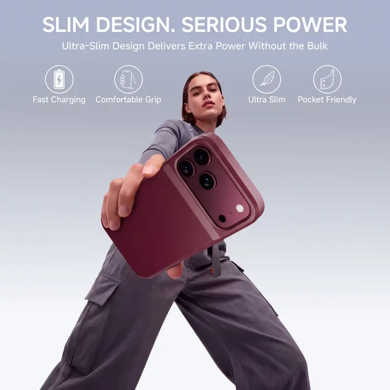 🔋 PinkBird Power Case – Protective Charging Phone Case with Backup Battery & Type-C Connectivity