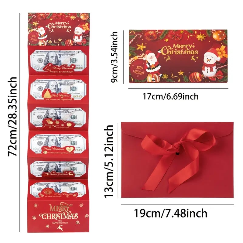 💵✨ Christmas Cash Surprise Envelope – Festive Money Gift Holder