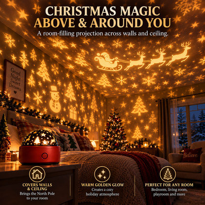 🎄 North Pole Galaxy Light – Christmas Room Projector