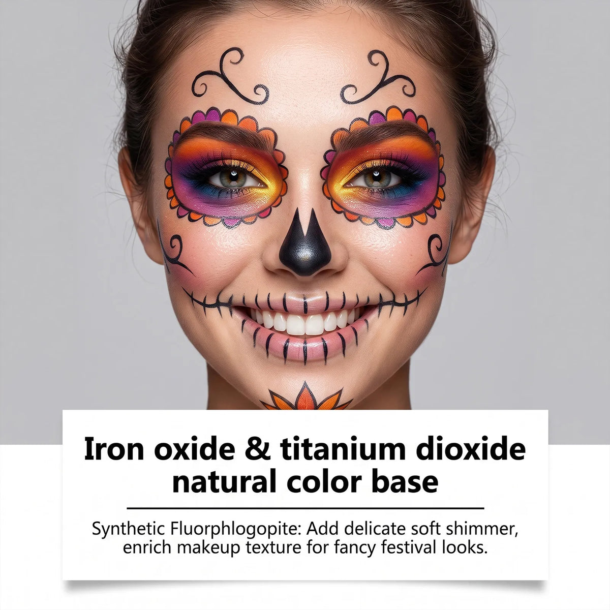 💀5 Colors Halloween Face Paint Cream Set ✨Water Washable Skeleton Makeup Body Paint For Party Stage Cosplay