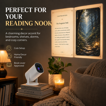 📚 Storybook Mini Projector – Magical Wall Projection for Book Lovers