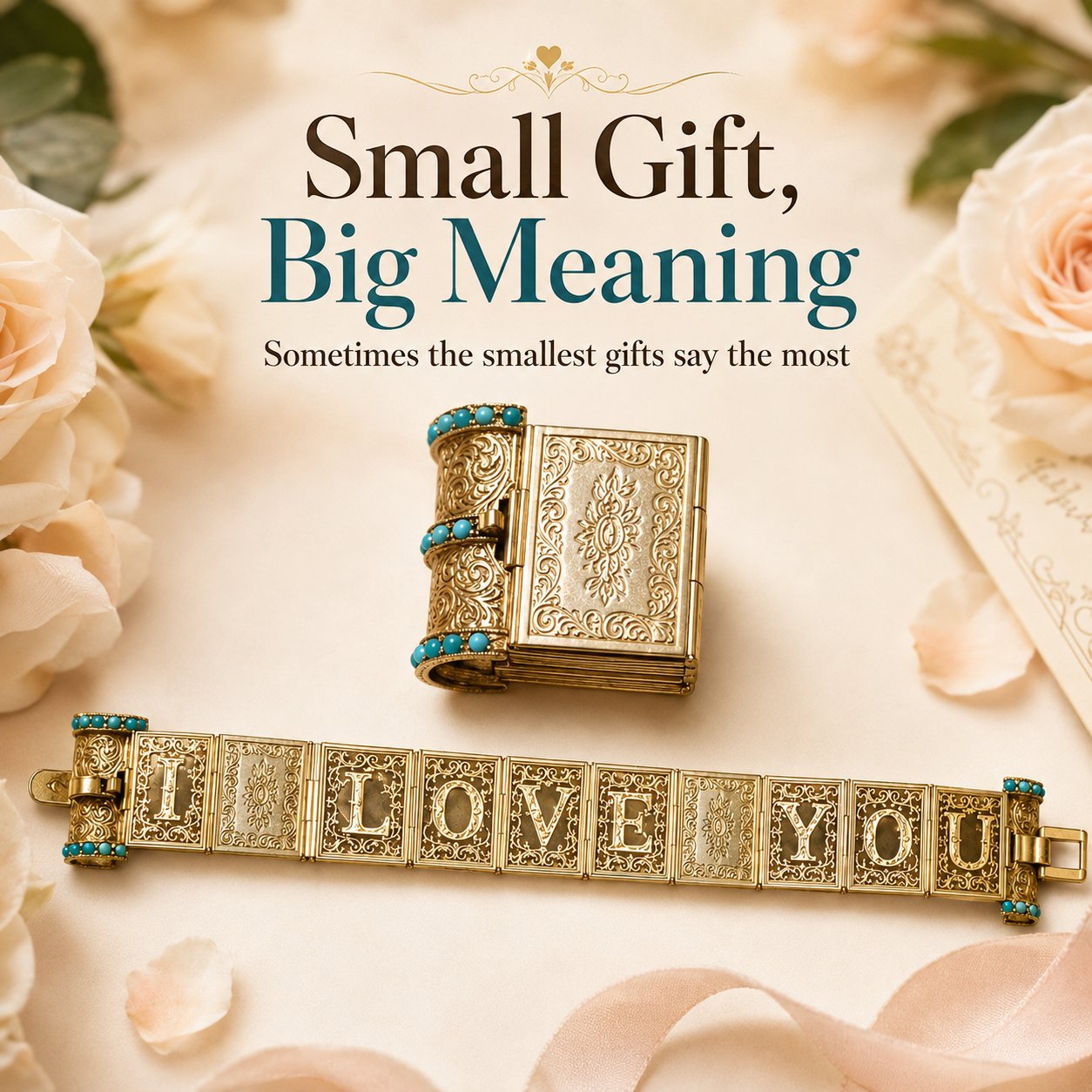 ❤️Victorian Book “I Love You” Bracelet