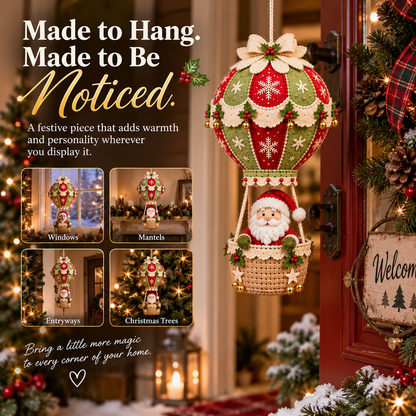 🎅Christmas Hot Air Balloon DIY Kit — Hanging Holiday Decoration Craft