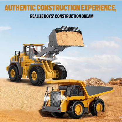 🚜 RC Construction Vehicles – Excavator, Loader, Bulldozer & Dump Truck