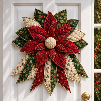 🎄 Festive Quilted Christmas Door Hanging DIY Sewing Kit