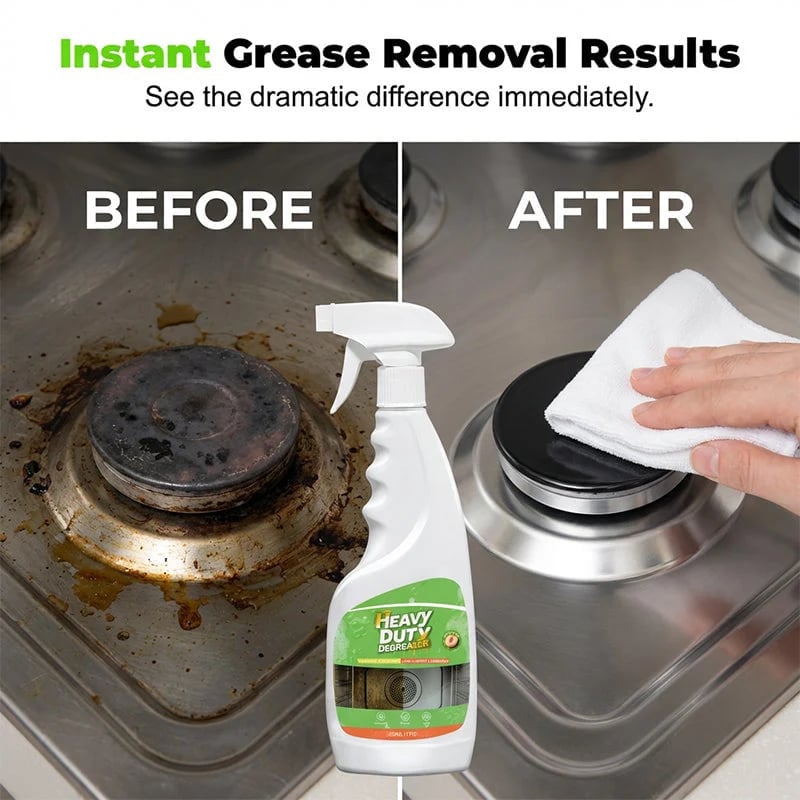 🔥52K+ Sold🧽 Heavy-Duty Kitchen Degreaser Spray + Free Cleaning Towel