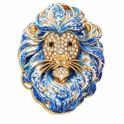 ♈ Luxury Zodiac Enamel Brooch – Colorful Astrology Lapel Pin for Blazers, Coats & Gifts