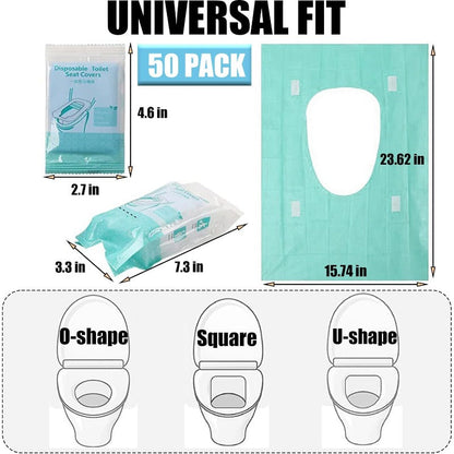 Extra-Large Disposable Toilet Seat Covers – Waterproof Travel Liners