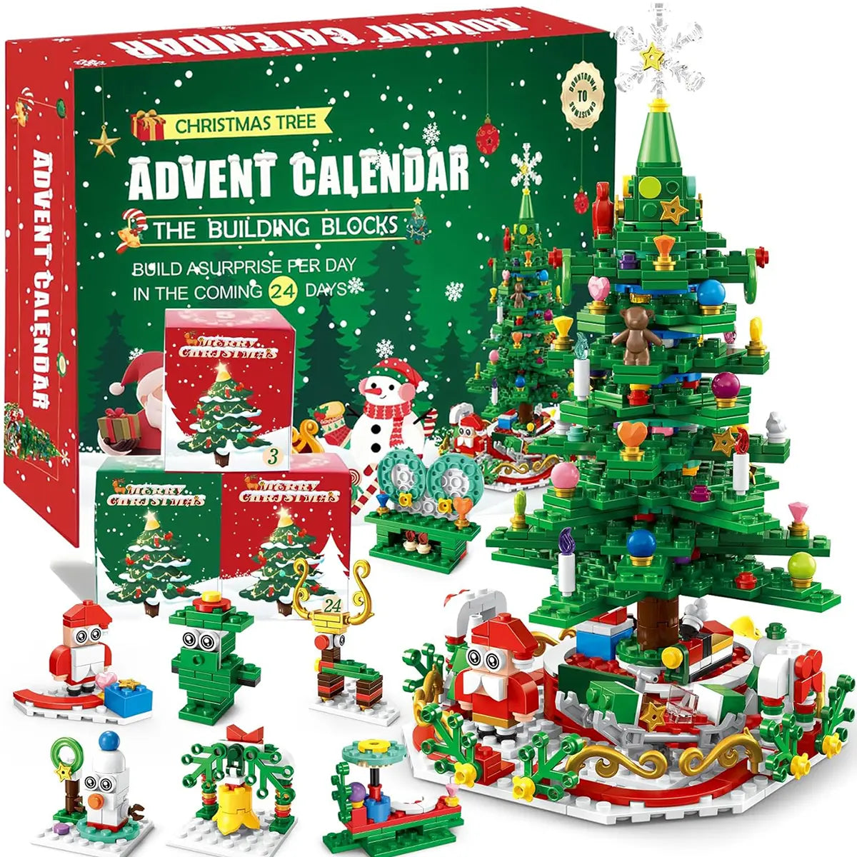 24-Day Christmas Building Blocks Advent Calendar