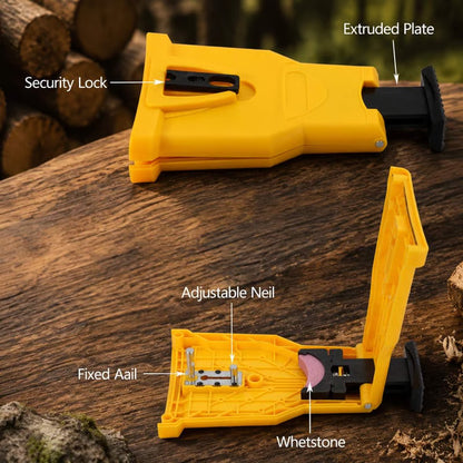 🔥 Last Day 50% OFF | Portable Chainsaw Sharpener with Bonus Whetstone | Fast On-Saw Sharpening Tool