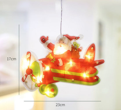 🎅Christmas Window Decoration Light – Warm White LED, 9 Shapes