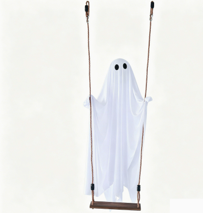 Haunted Swinging Ghost Halloween Yard Decoration – Hanging Outdoor Decor
