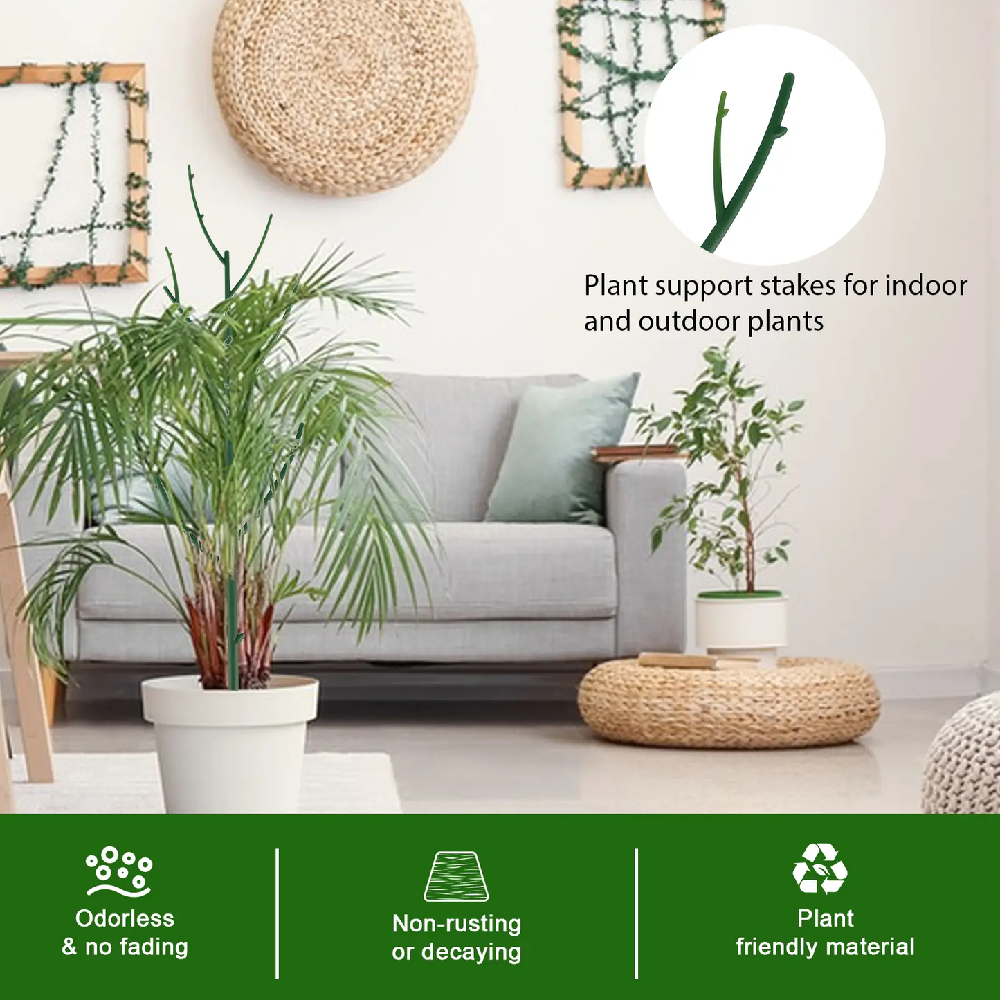 🌿6 Pack Stackable Monstera Plant Support