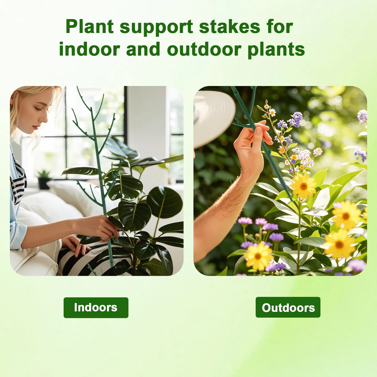 🌿6 Pack Stackable Monstera Plant Support