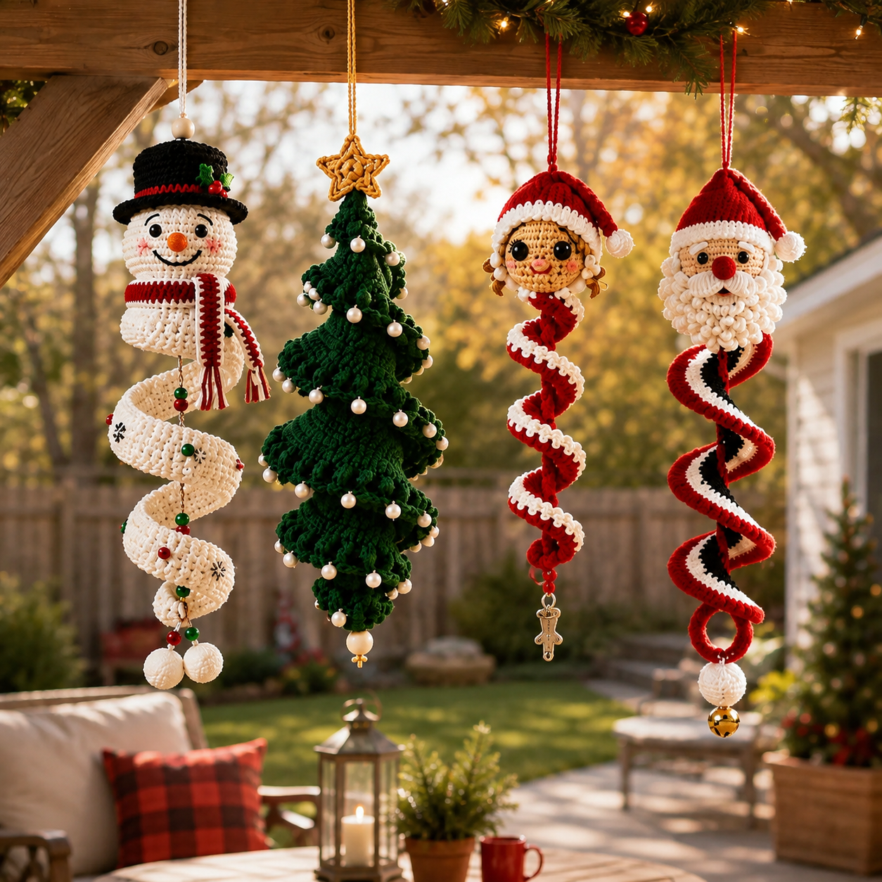🎄 Handmade Christmas Crochet Ornament Kit - The Perfect DIY Holiday Gift & Decoration