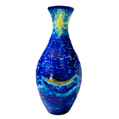✨ 3D DIY Puzzle Vase – 11 Creative Designs, Decorative Flower Vase & Craft Gift