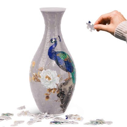 ✨ 3D DIY Puzzle Vase – 11 Creative Designs, Decorative Flower Vase & Craft Gift