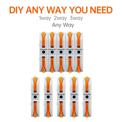 🔥2026 Universal Quick Lever Electrical Wire Connectors (24-12 AWG) Assortment - 20 × Connectors