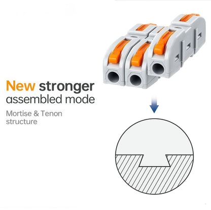 🔥2026 Universal Quick Lever Electrical Wire Connectors (24-12 AWG) Assortment - 20 × Connectors
