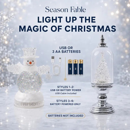 ❄️ Musical Christmas Snow Globe Lantern | Swirling Snow & Warm LED