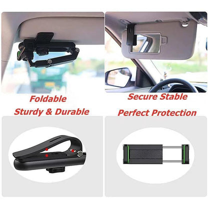 1080° Adjustable Car Sun Visor Phone Holder