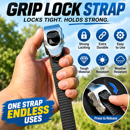 🔒Ultimate Heavy-Duty Grip Lock Strap